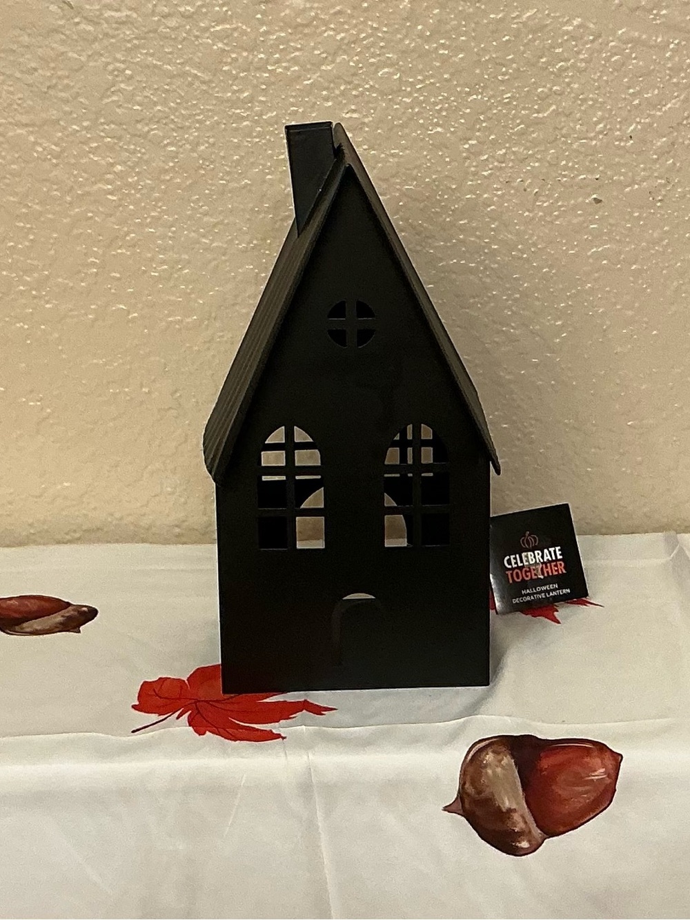 Black Metal Haunted House Lantern